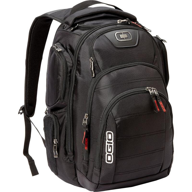 OGIO双肩包男商务休闲包大容量17英寸电脑包黑色不勒肩美国直邮
