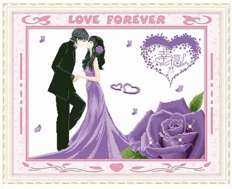 印花十字绣结婚新款幸福约定爱意永浓新娘婚礼卧室婚庆情侣系列