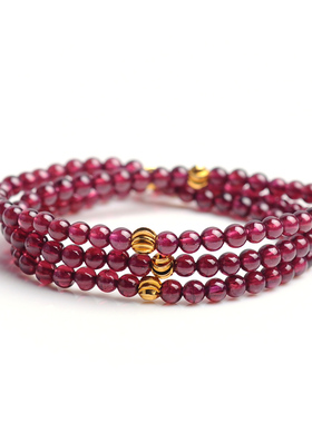 晶韵天然水晶酒红石榴