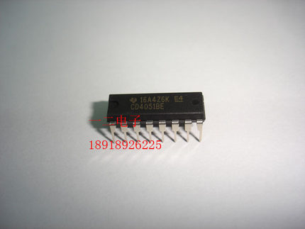 CD4051BE 原装TI  DIP  全新 正品