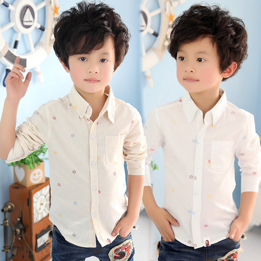 Chemise garcon à manche longue - Ref 2078303 Image 1