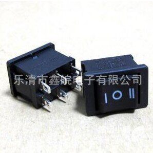 供应kcd1三档船型开关 面板尺寸15x21 6脚6档船型开关 翘板开关