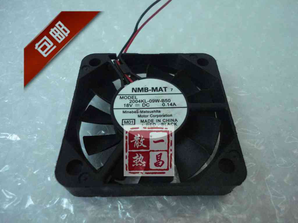 原装NMB美蓓亚 散热风扇2004KL-09W-B50 5010 18V 0.14A正品实价