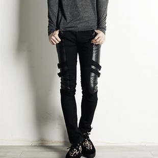 Pantalon cuir homme pour jeunesse pour automne - Ref 1494166 Image 35