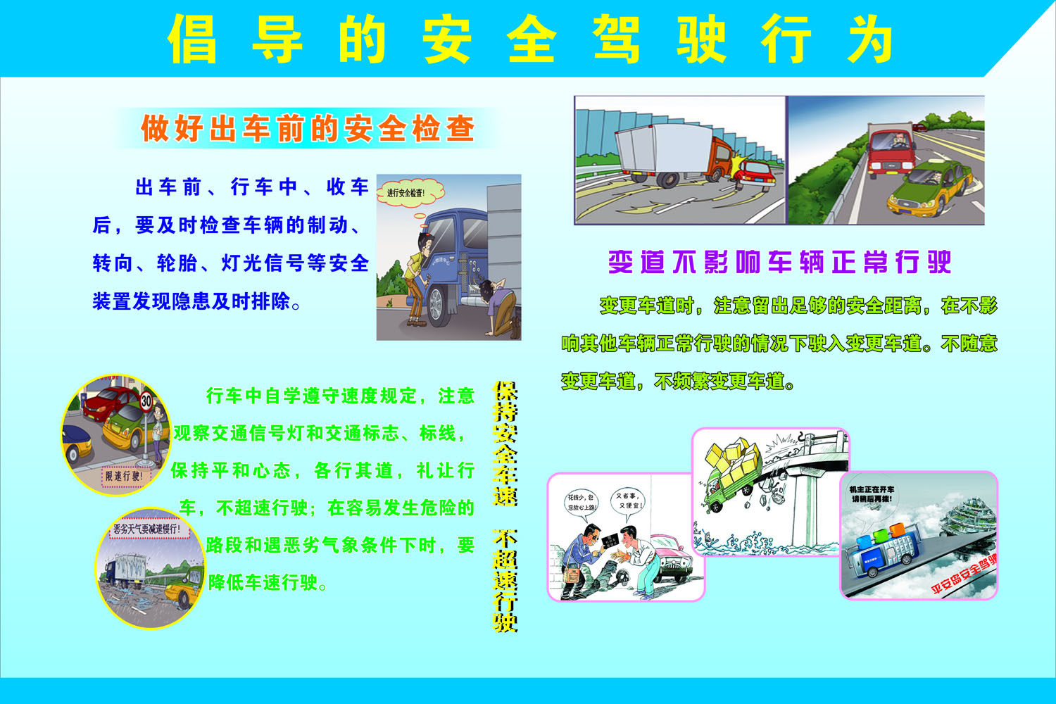 海报写真墙贴画喷绘印制664展板素材45交通安全驾驶行为车辆检查