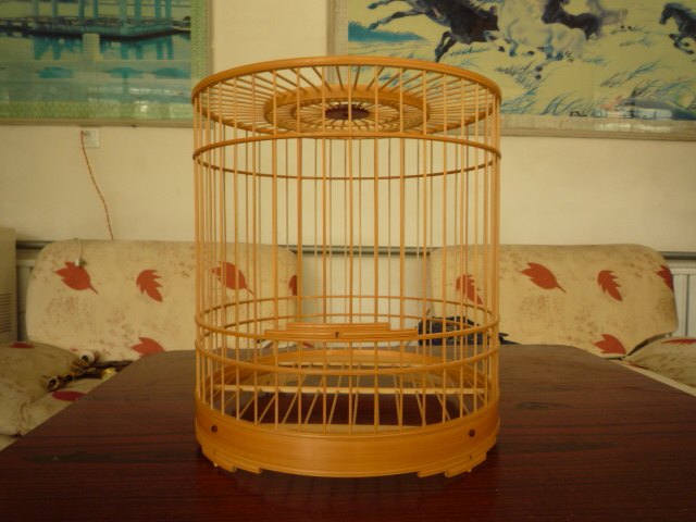 涿州张永华鸟笼鸟具 精品方肩起线画眉笼（不含竹抓）