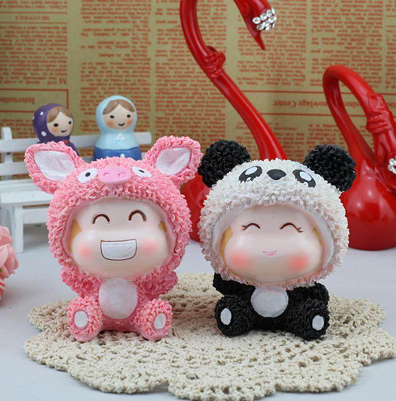 高档悠嘻猴创意汽车摆件 韩国卡通公仔 可爱车饰品 车载娃娃玩偶