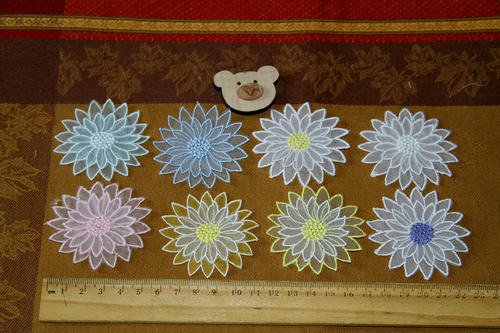 特价216D 客供 多色 立体贴花 直经5.6公分 1.3元1朵