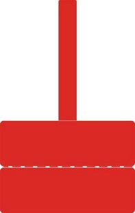 通信机房标签Q-03T红色线缆标签250张/卷网线标签网络工程标签