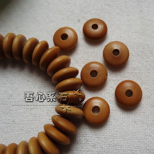 diy系石橄榄核雕算盘隔片散珠