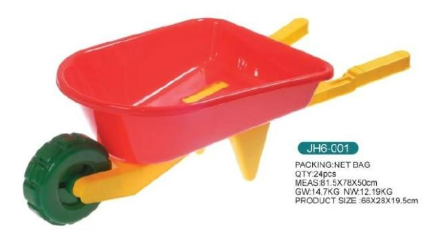 KAWA新款塑料推车2岁左右儿童沙滩特大号玩具手推宝宝大独轮车