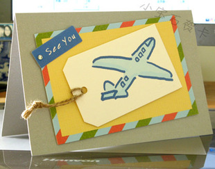 See you(离别贺卡 手工贺卡 祝福贺卡 小宝石贺卡)LC1