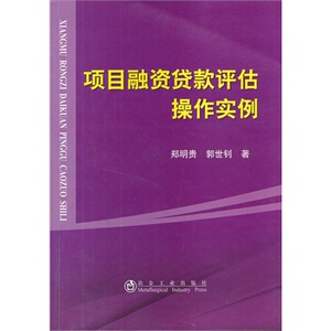 项目融资贷款评估操作实例郑明贵 出版社重印改定价65元