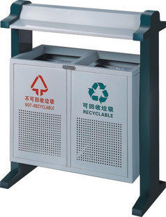 户外不锈钢垃圾桶大分类环保果皮桶公园市政环卫垃圾箱小区收纳桶