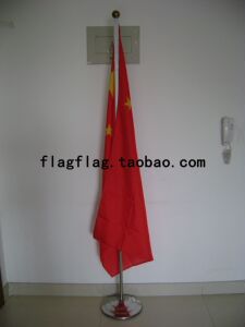 包邮不锈钢落地旗杆旗架底座会议室办公室内用摆件旗帜2米