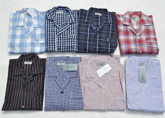 日单纯棉短袖长裤多色睡衣套装