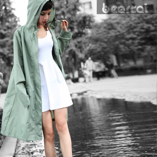女士韩版透气防水bearcat雨衣