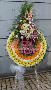 丧事花圈 丧事花篮 高档花圈 悼念鲜花 葬礼花圈 上海鲜花速递