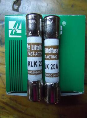 KLK 20 快速熔断器保险丝陶瓷10X38 美国Littelfus 20A 600V