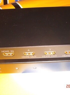 仝丽hdp104 hdmi分配器1进4出 高清分频器分支器2.0 3c数码配件