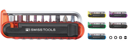 PB 470系列可供六种颜色选择 瑞士PB自行车单车维修工具组合套装