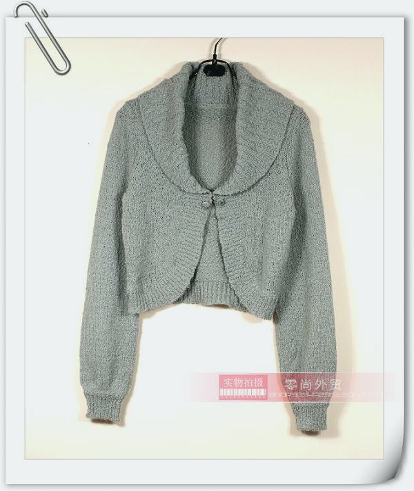 百搭日系甜美风坎肩外套灰色毛衣