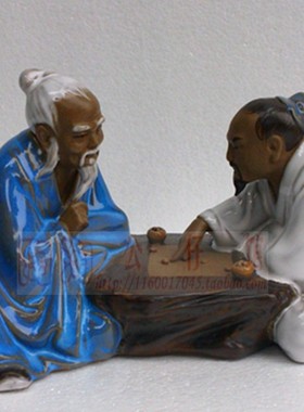 客厅桌面人物摆件围棋雅趣