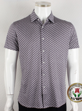 金利来短袖针织衫休闲上衣桑蚕丝面料MKSC158-23005-46