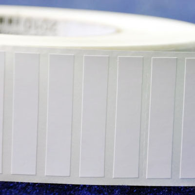 40*8*5000张 艾利品牌单排卷装铜版纸白色不干胶条码打印机标签纸