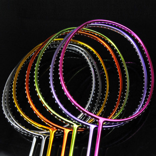 包邮羽毛球拍正品超轻单拍N90省队全碳素初学训练拍男女保28高磅