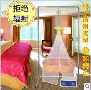 广东包邮潮汕上下摇婴儿竹摇篮仿藤摇篮婴儿床摇篮床不锈钢摇篮架