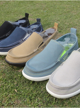 新款正品UNN沃尔卢Walu休闲男鞋透气帆布鞋懒人鞋沙滩鞋 有45码