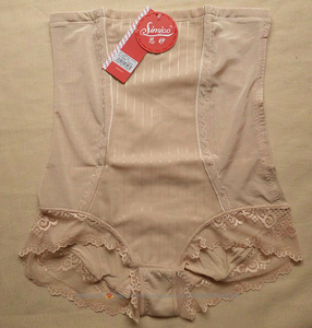 思妙女士紧身收腹裤网纱高腰三角内裤塑身束腹裤美体7206包邮