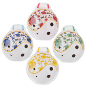 新立陶笛 6孔中音C调青花绿花红花蓝花陶笛初学入门