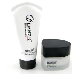 12.12元包邮 丹姿他能量男士套装1+1洁面膏80g+保湿霜50g护肤