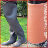 包邮 超高过膝高筒雨鞋 雨靴男女工作靴插秧鞋 钓鱼捕鱼涉水鞋 下水裤