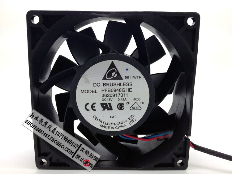 台达 9238 48V风扇 变频器 工业 工控机 数控机风扇 PFB0948GHE