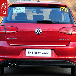 适用于2014-19款大众高尔夫7不锈钢镀铬尾门饰条 Golf7改装饰亮条