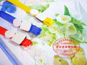 胸卡 工作证 学生证 展会证吊绳 塑料皮挂绳 直伸扣（金丝带）