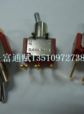 U.S.A美国C&K 长寿命 7101MD9AWD9AW3BE 摇头镀金3脚2档 钮子开关