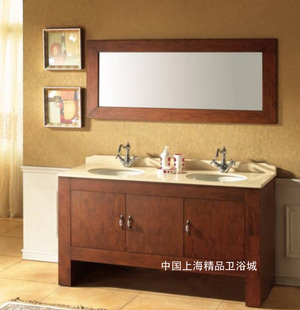 橡木浴室柜组合实木卫浴柜洗脸盆柜组合洗手盆柜SH287 美式 欧式