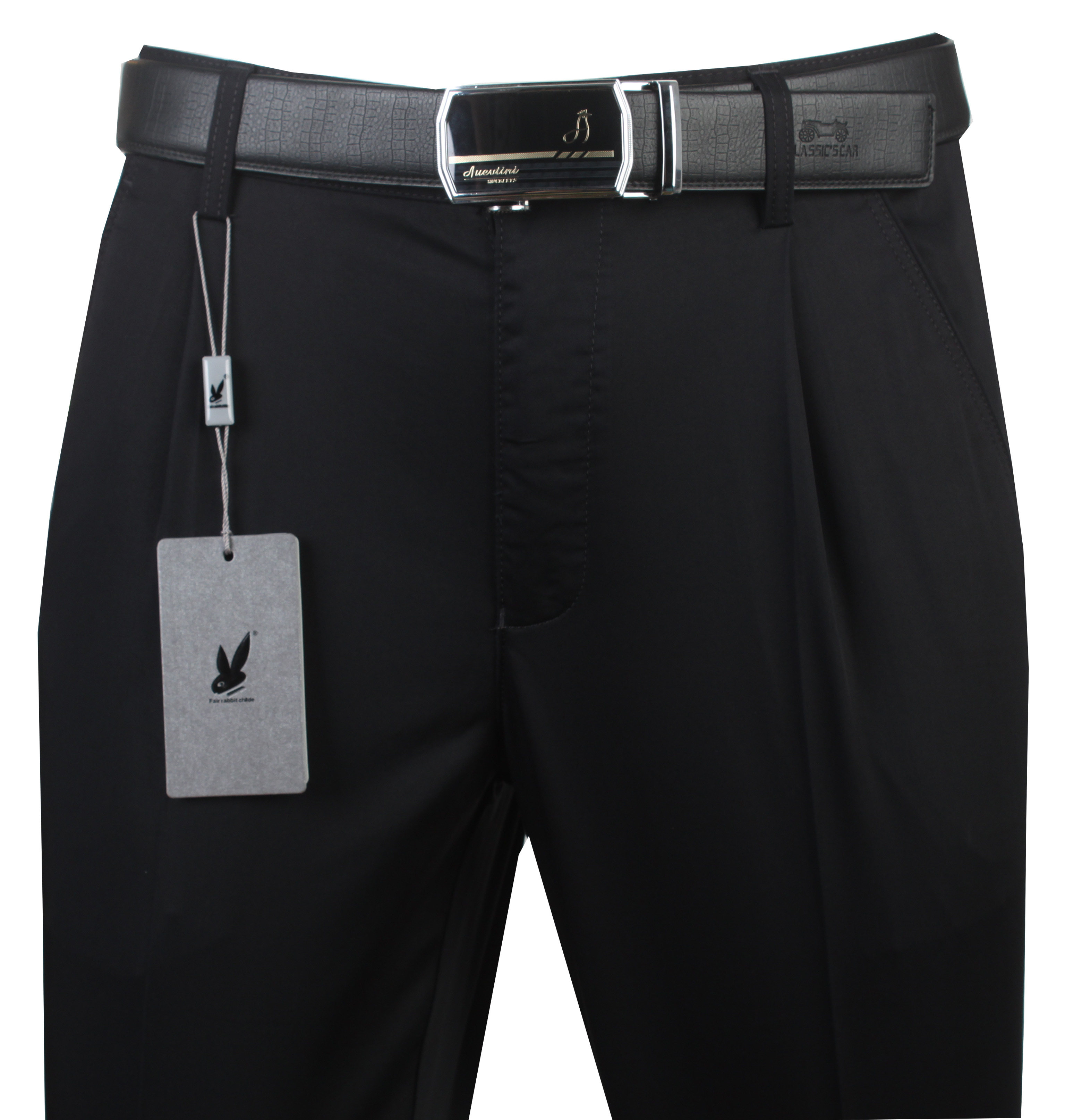 玉兔公子男裤夏款直筒休闲裤 男士夏装薄款商务男装 百搭裤子宽松