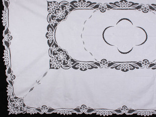 经典  百代丽花边 手工刺绣 长方 旦圆 台布