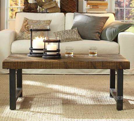 American style rural leisure time Coffee Tables LOFT Iron art tea table Retro Solid wood table Simplicity a living room sofa Side tablein the Residential furniture , Categories , Tea table  category - from Buy2taobao.com to provide professional Taobao agent buy service