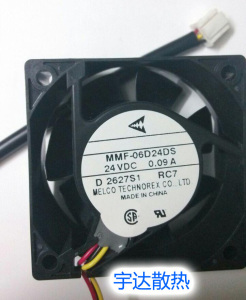 全新安川变频器风扇MMF-06D24DS-RC7 6025 24V 0.09A 保1年