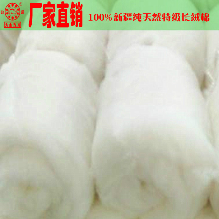 新疆特级长绒散棉花100%纯天然棉花天山雪域精梳棉花棉衣棉裤填充