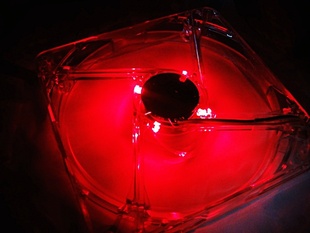 14厘米红色LED灯扇叶 调速接口 静音机箱散热风扇14025风扇电源口