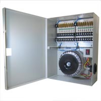 AC24V15A 20A 12.5A 18路集电开关电源箱 安防监控环型集成电源