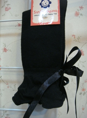 韩国时尚品牌  黑色（灰色）中筒袜 35元