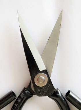 家用剪刀 17cm正品上海利霸103剪刀工业剪刀进口特殊钢剪刀黑色柄